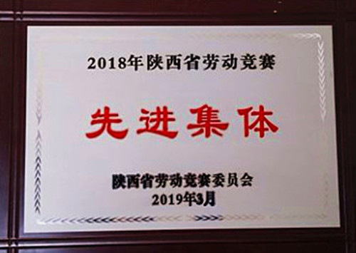 2018年陜西省勞動競賽先進(jìn)集體